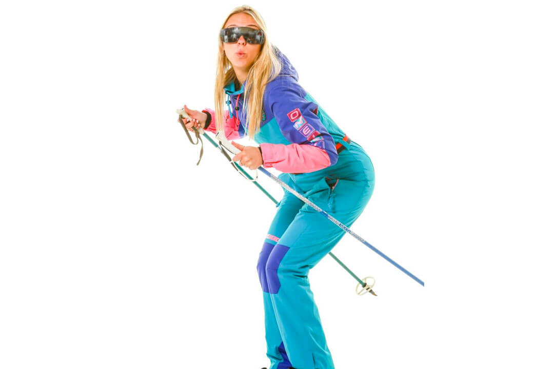 The Teal Booty Eater O'Neill 80s Retro Women's Ski Suit