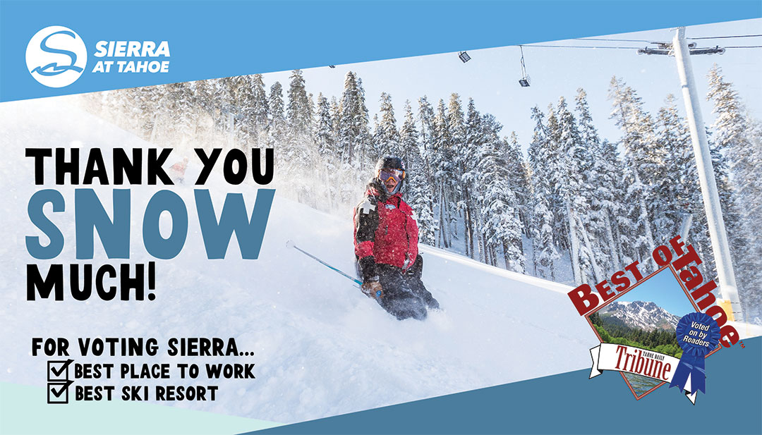 Sierra Voted Best Place to Work and Best Ski Resort